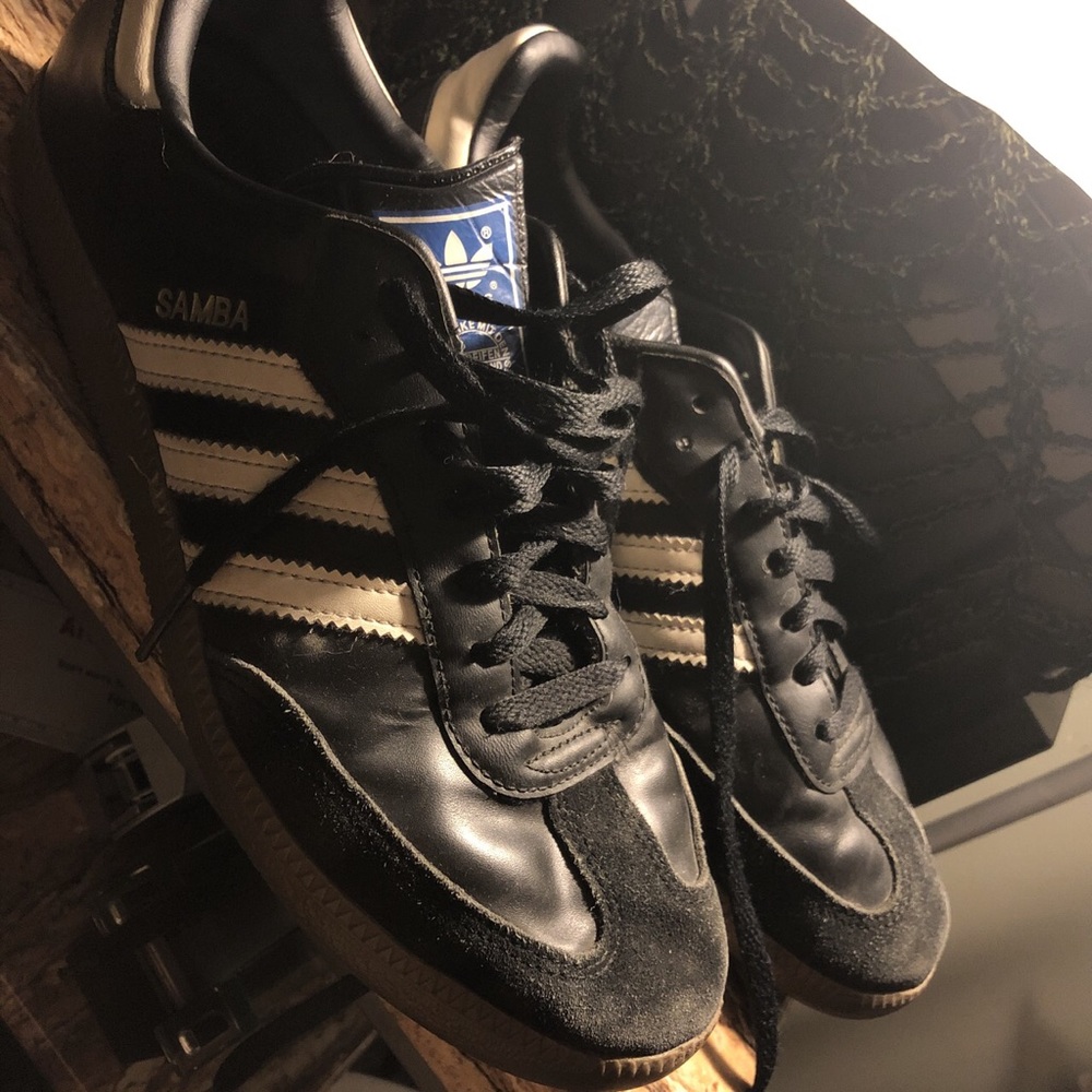 Adidas black sambas